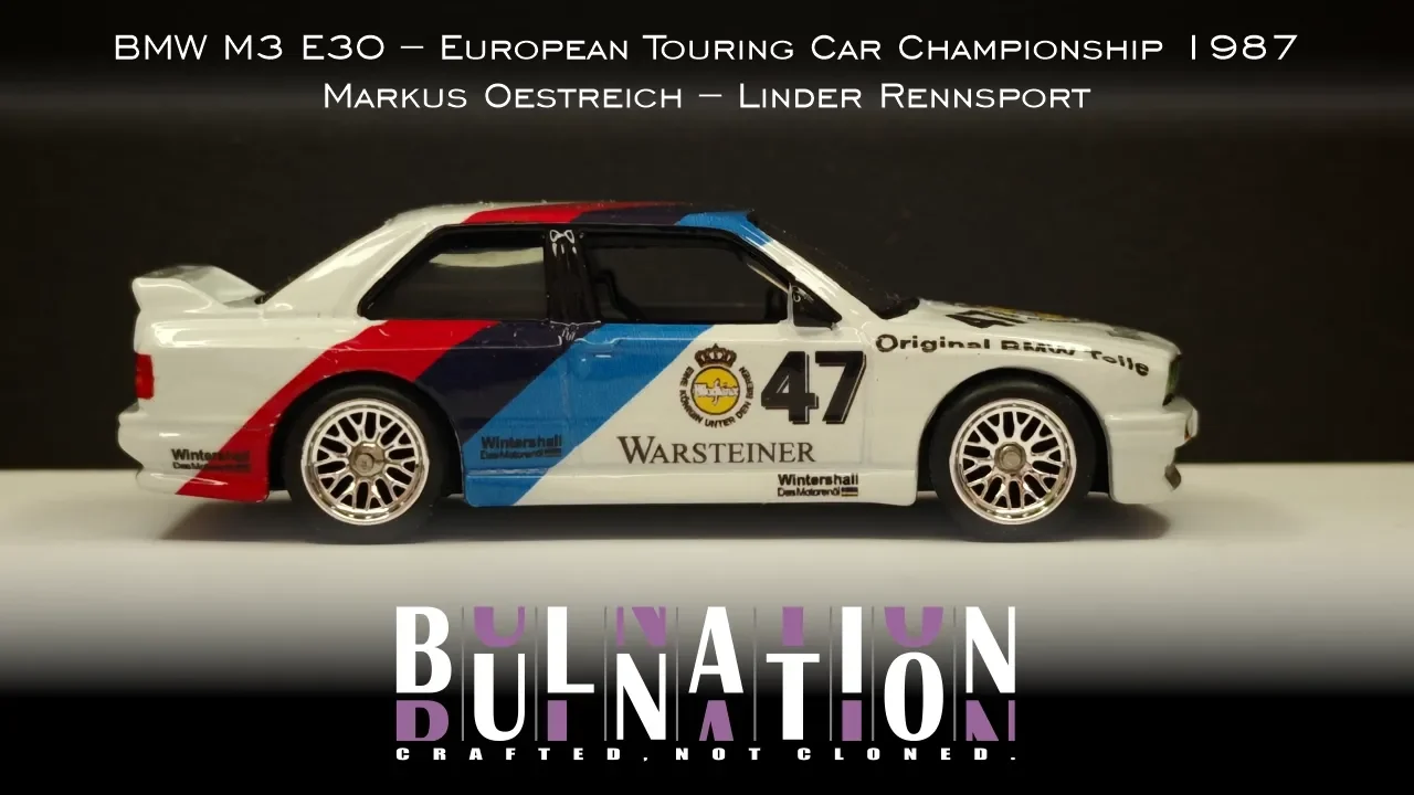 BMW M3 E30 – European Touring Car Championship 1987 - Markus Oestreich – Linder Rennsport