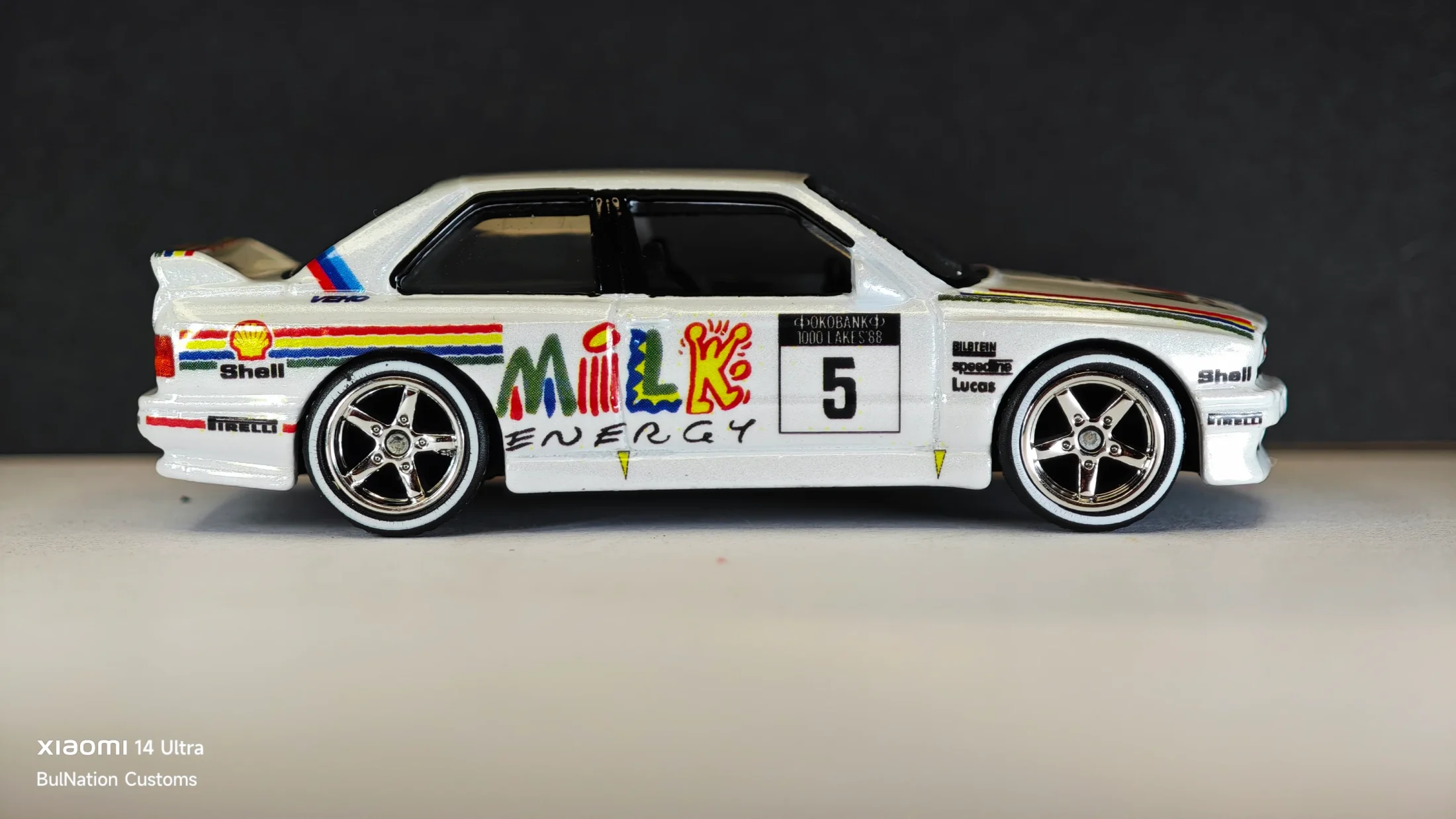 BMW M3 E30 - Rally 1000 Lakes - Ari Vatanen #5 Milk Energy — 2